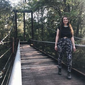 Wolven Threads Raina Black Reversible Leggings